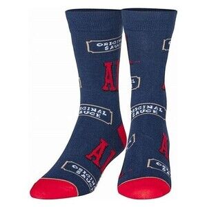 A-1 Steak Sauce Novelty Crew Length Socks Men's Size 6-12 Odd Sox
